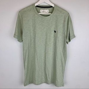 Abercrombie & Fitch green moose logo tee
